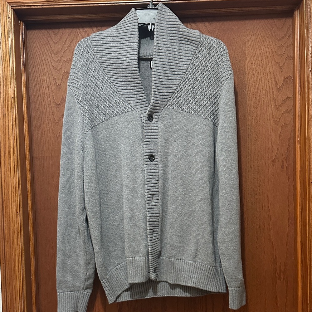 Chaps Men’s Cotton Button-Up Cardigan Sweater L